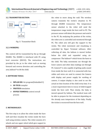 Chield Rescue Systems Smart bore well child rescue system | PDF