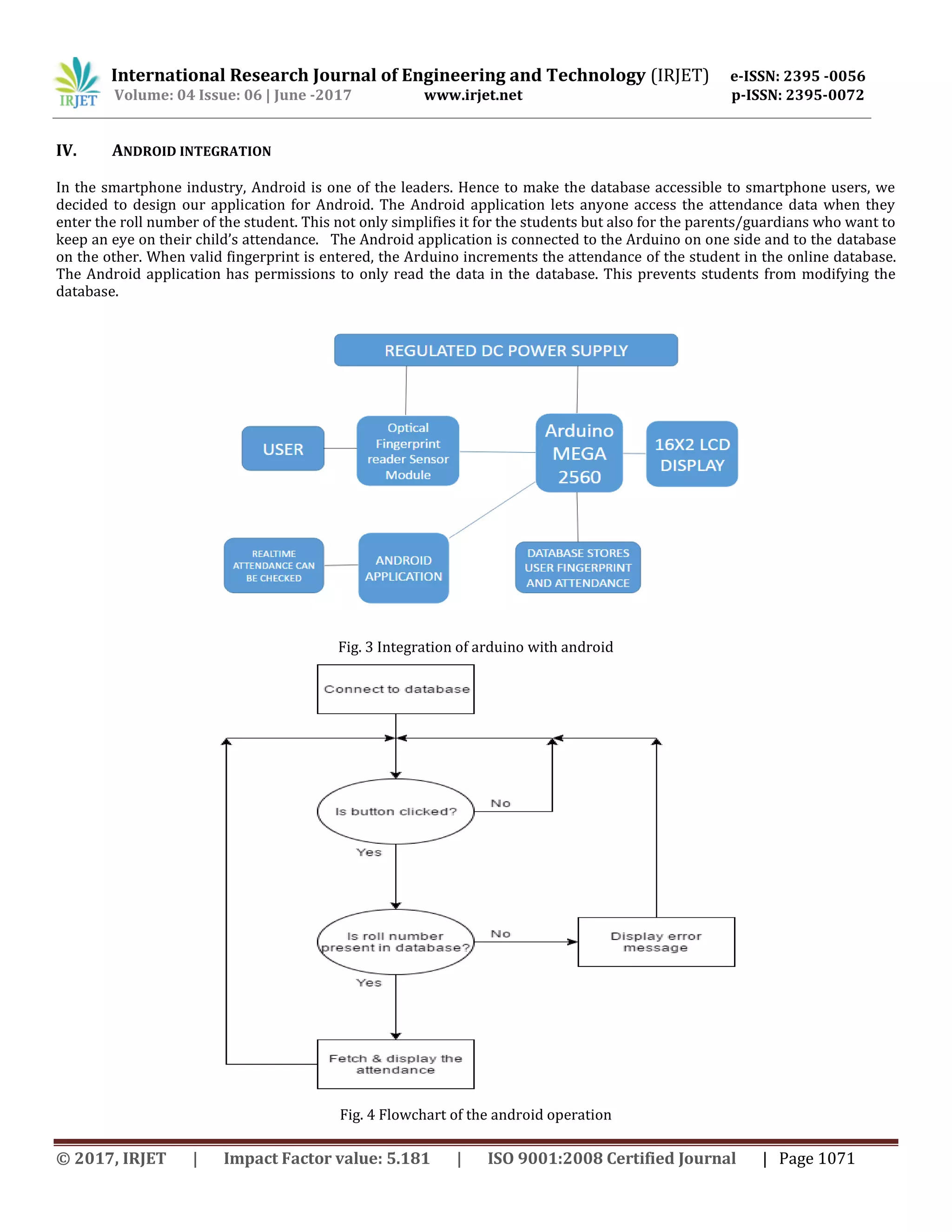 Attendance System using Android Integrated Biometric Fingerprint ...