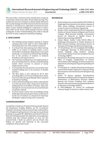 Seismic Analysis of Fixed Base and Base Isolated RC Buildings Having ...