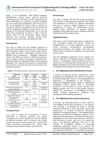 Internet of Things Technology for Fire Monitoring System | PDF