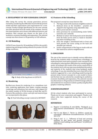 A Study of Effects of Heavy Schoolbag on Students and to Develop A New ...