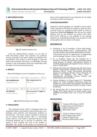 IOT Based Environmental Pollution Monitoring System | PDF