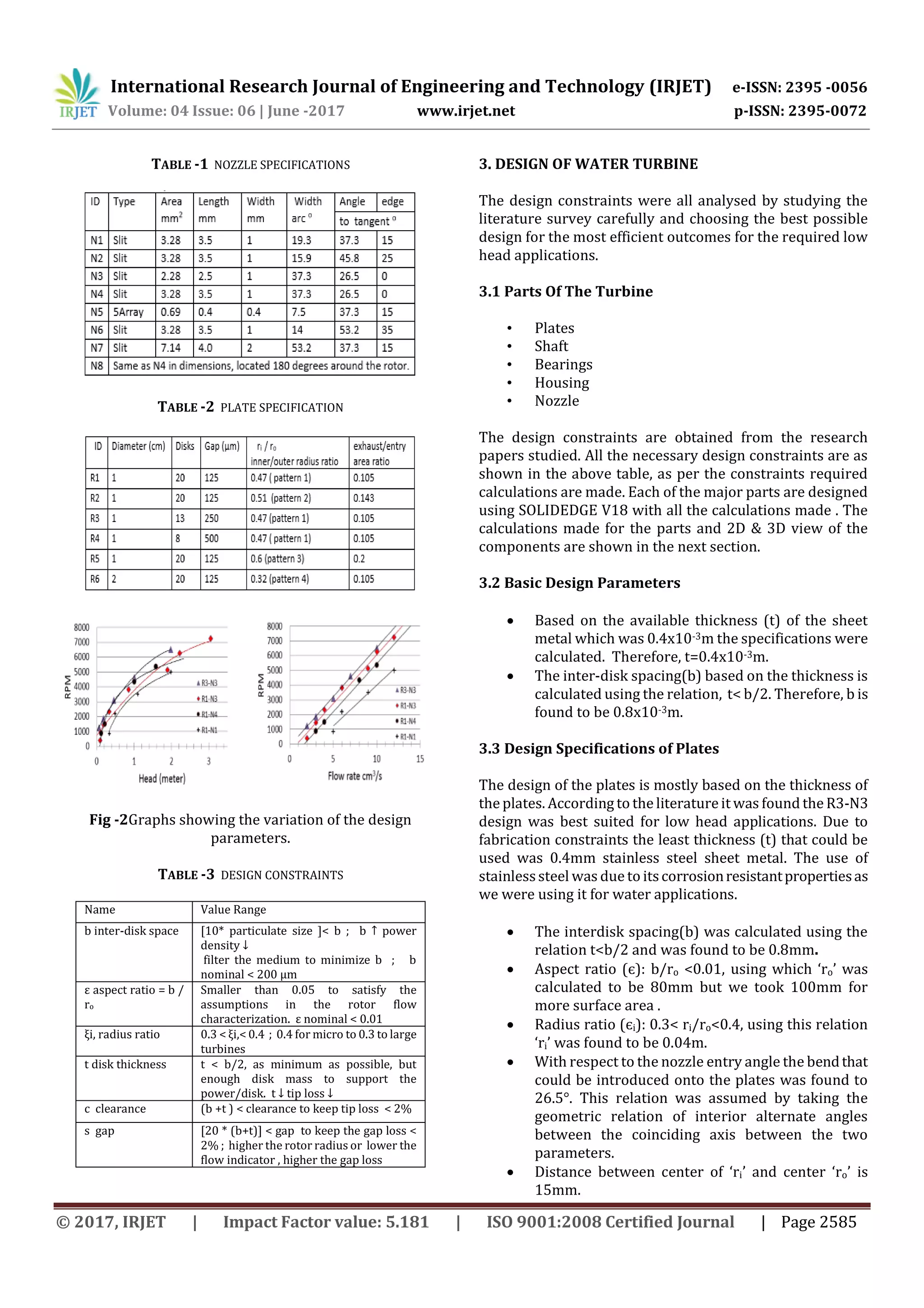 Design and Fabrication of Portable Water Turbine | PDF