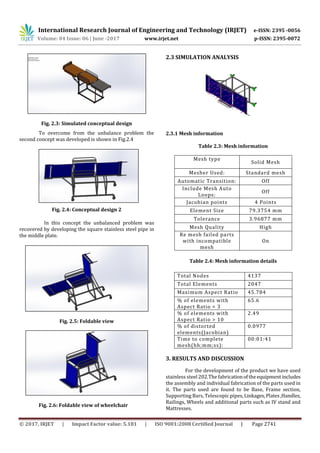 Design and Development of Two in One Foldable Stretcher Cum Wheel Chair ...