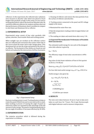 Steam Generation by using Solar Dish Collector | PDF