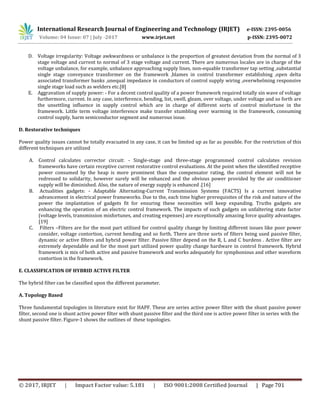 A Review on Hybrid Active Power Filter for Power Quality Improvement | PDF