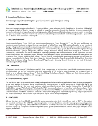 A Review on Hybrid Active Power Filter for Power Quality Improvement | PDF