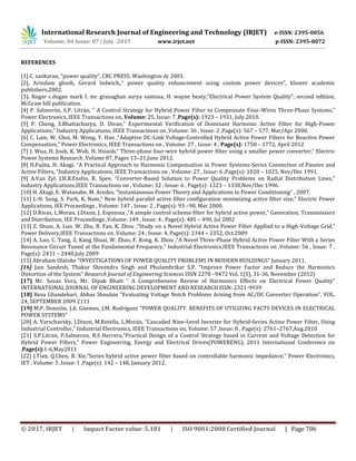 A Review on Hybrid Active Power Filter for Power Quality Improvement | PDF