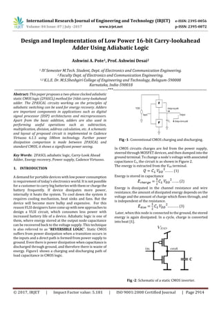 Design and Implementation of Low Power 16-bit Carry-lookahead Adder ...