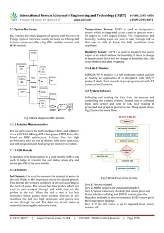 Analysis of Soil Parameters in Agriculture Field using IOT | PDF