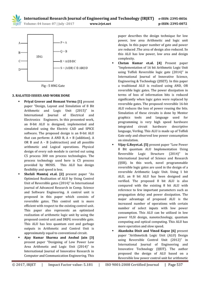 An extensive literature review on reversible arithmetic and logical