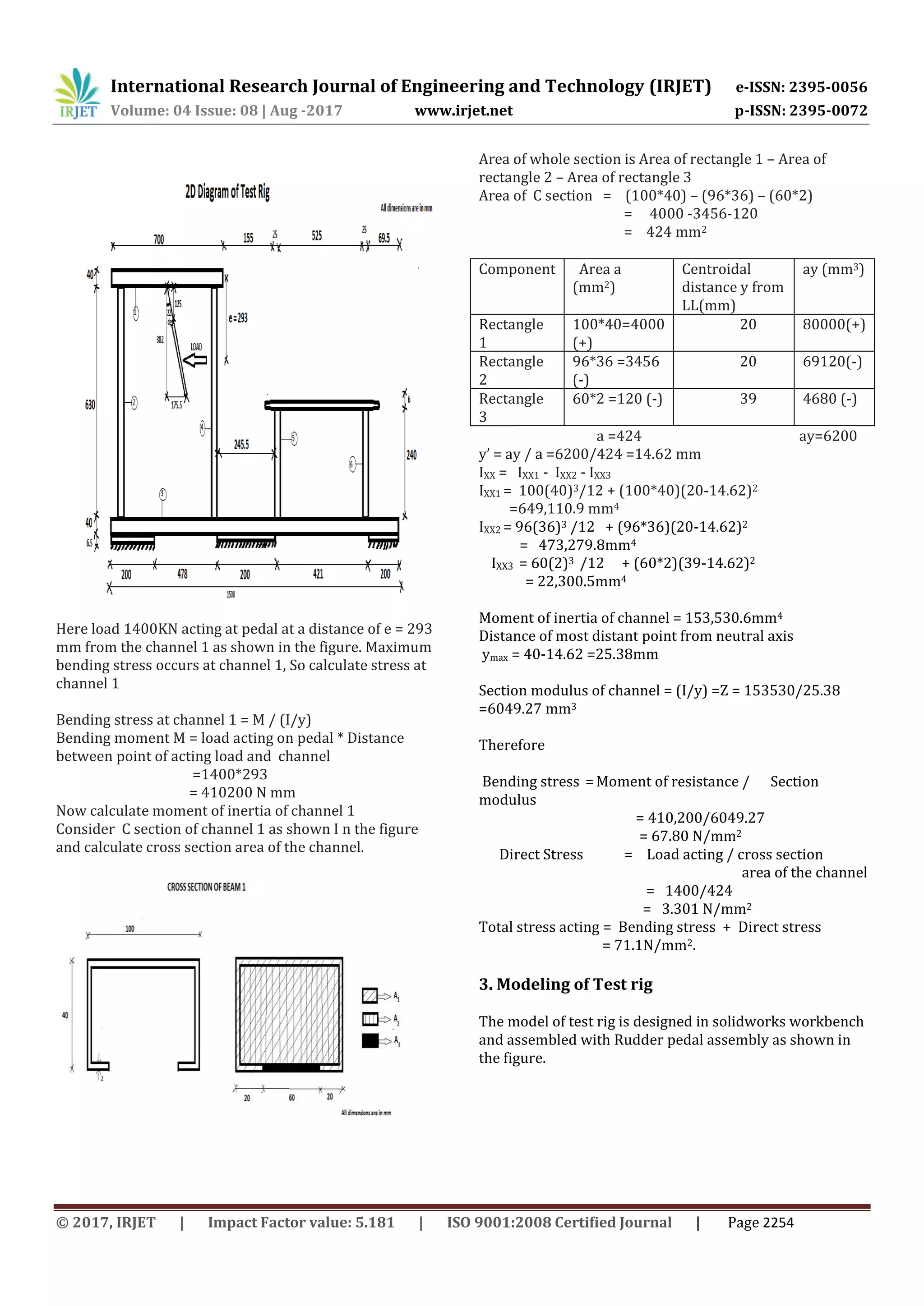 Design And Analysis of Test Rig for Rudder Pedal | PDF