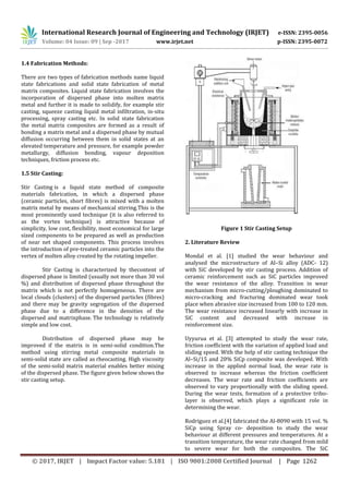 A Review on Mechanical and Wear Behaviour of Aluminium Metal Matrix ...