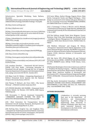 Overview of Design and Integration of Unmanned Aerial Vehicle Aircraft ...