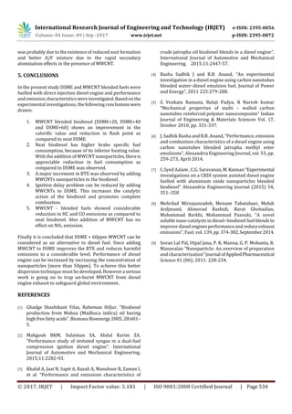 Performance and Emission Characteristics of Nano Biodiesel Blends ...