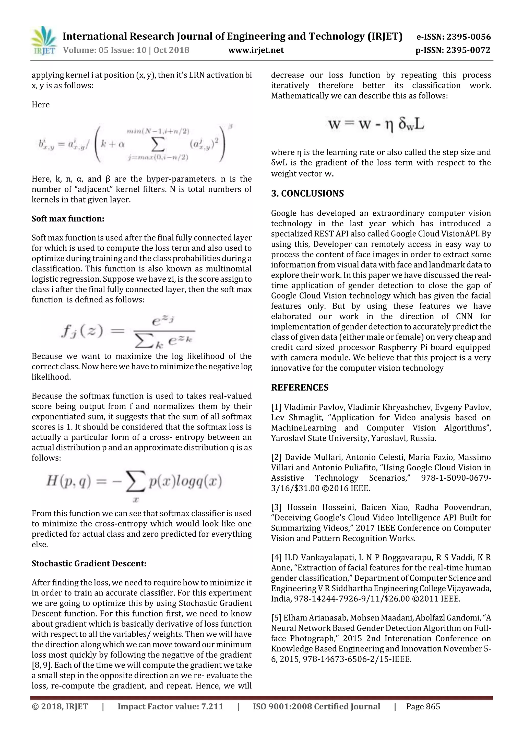 IRJET- Implementation of Gender Detection with Notice Board using ...