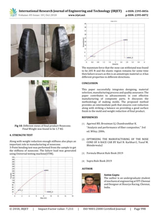 IRJET- Cost Effective Manufacturing and Optimization of the Formula ...