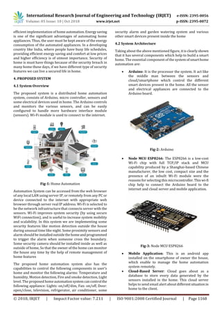 IRJET- Smart Home Automation using IoT with Security Features | PDF