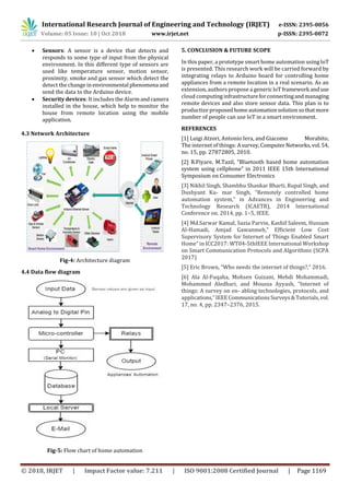 IRJET- Smart Home Automation using IoT with Security Features | PDF