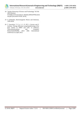 IRJET- Implementation of Beamforming Techniques for Upcoming Wireless ...