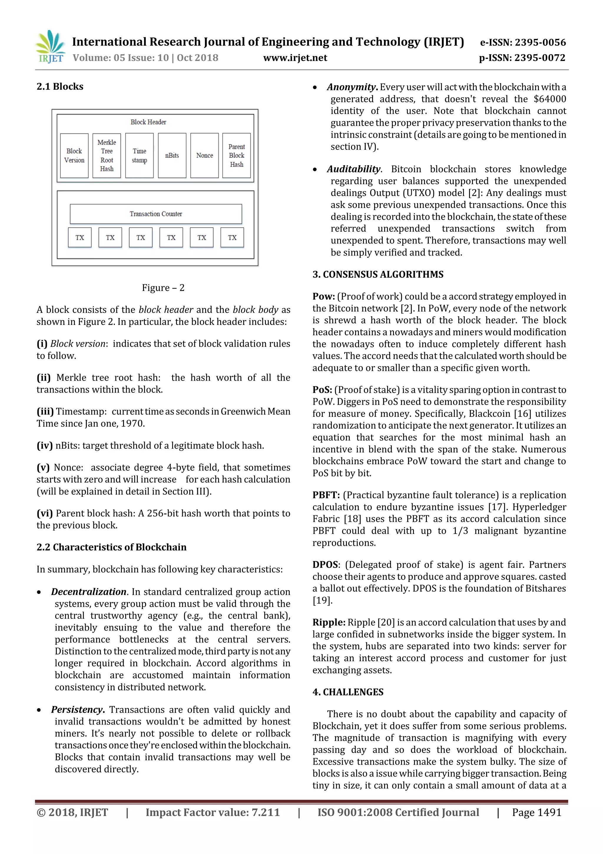 IRJET- Blockchain Technology a Literature Survey | PDF