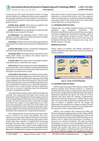 IRJET- Structural and Thermal Analysis of Steam Turbine Casing | PDF