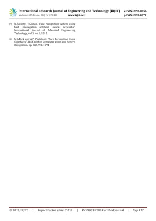 IRJET- Face Detection and Recognition using OpenCV | PDF