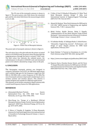 IRJET- Design of 915 MHz Monopole Antenna for ISM Applications using ...