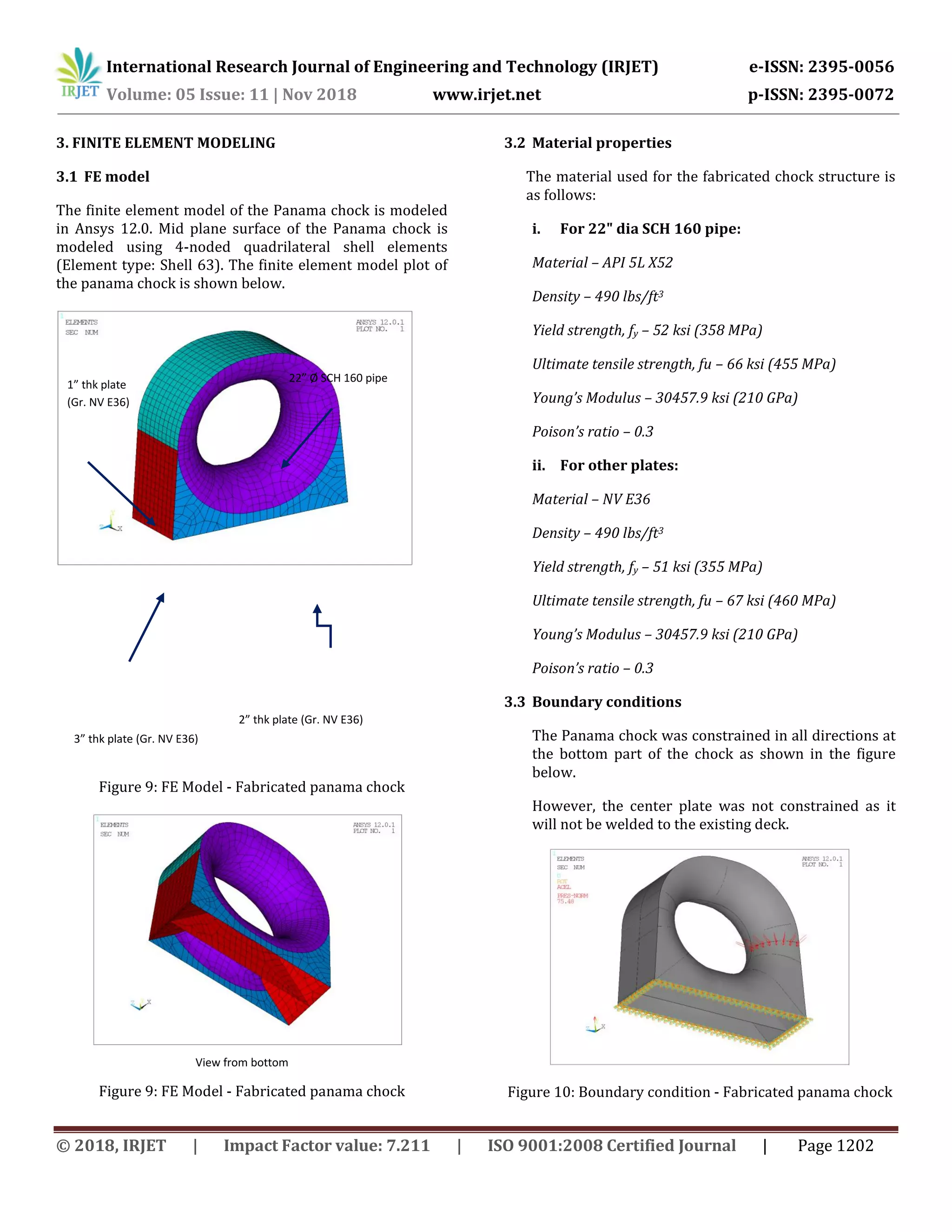 Chock Design IRJET- Design and Finite Element Analysis of Fabricated Panama Chock ...