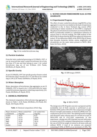 IRJET- Use of Ferrochrome Slag as Aggregate in Concrete- A Review | PDF