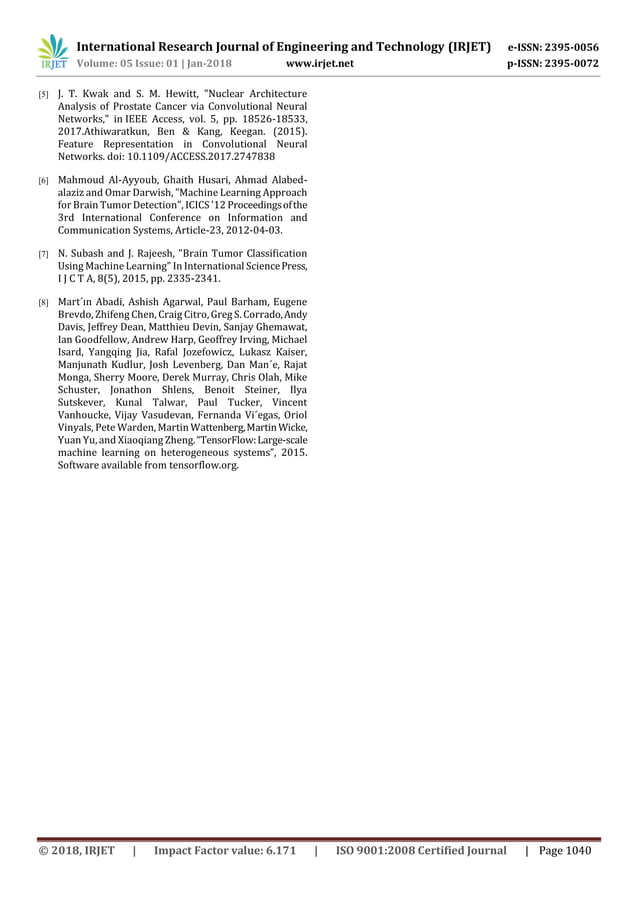 Techniques of Brain Cancer Detection from MRI using Machine Learning | PDF