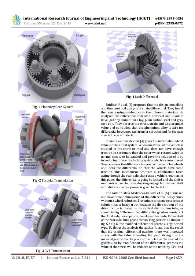 Irjet A Review On Design And Development Of Modified Differential Ge Irjet A Review On Design And Development Of Modified Differential Ge