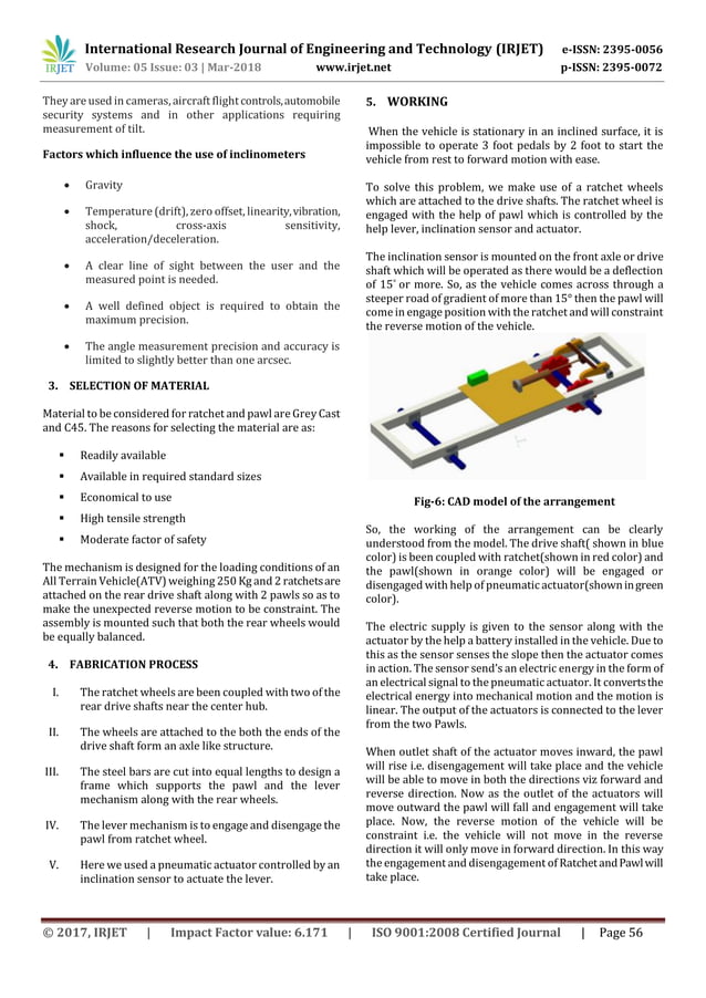 Automatic Reverse Wheel Locking Mechanism | PDF