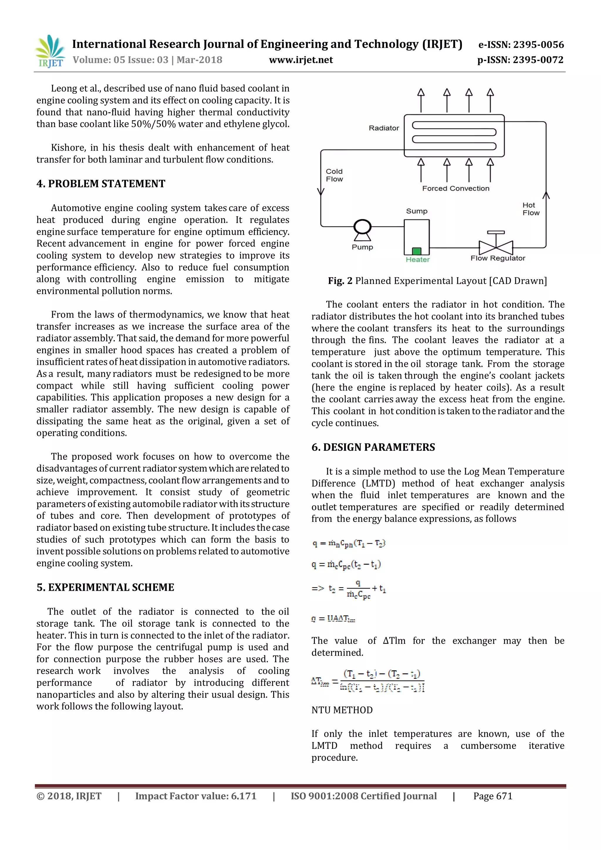 IRJET- Performance Evaluation of Automobile Radiator | PDF