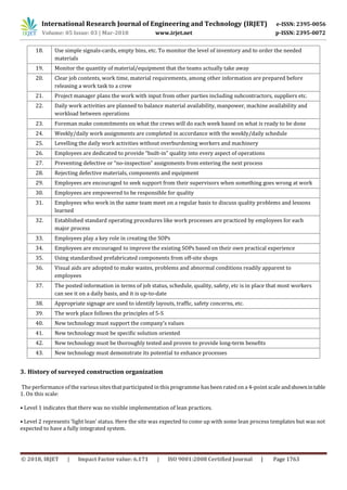 IRJET- Enhancement of Highway Project Performance using Lean ...