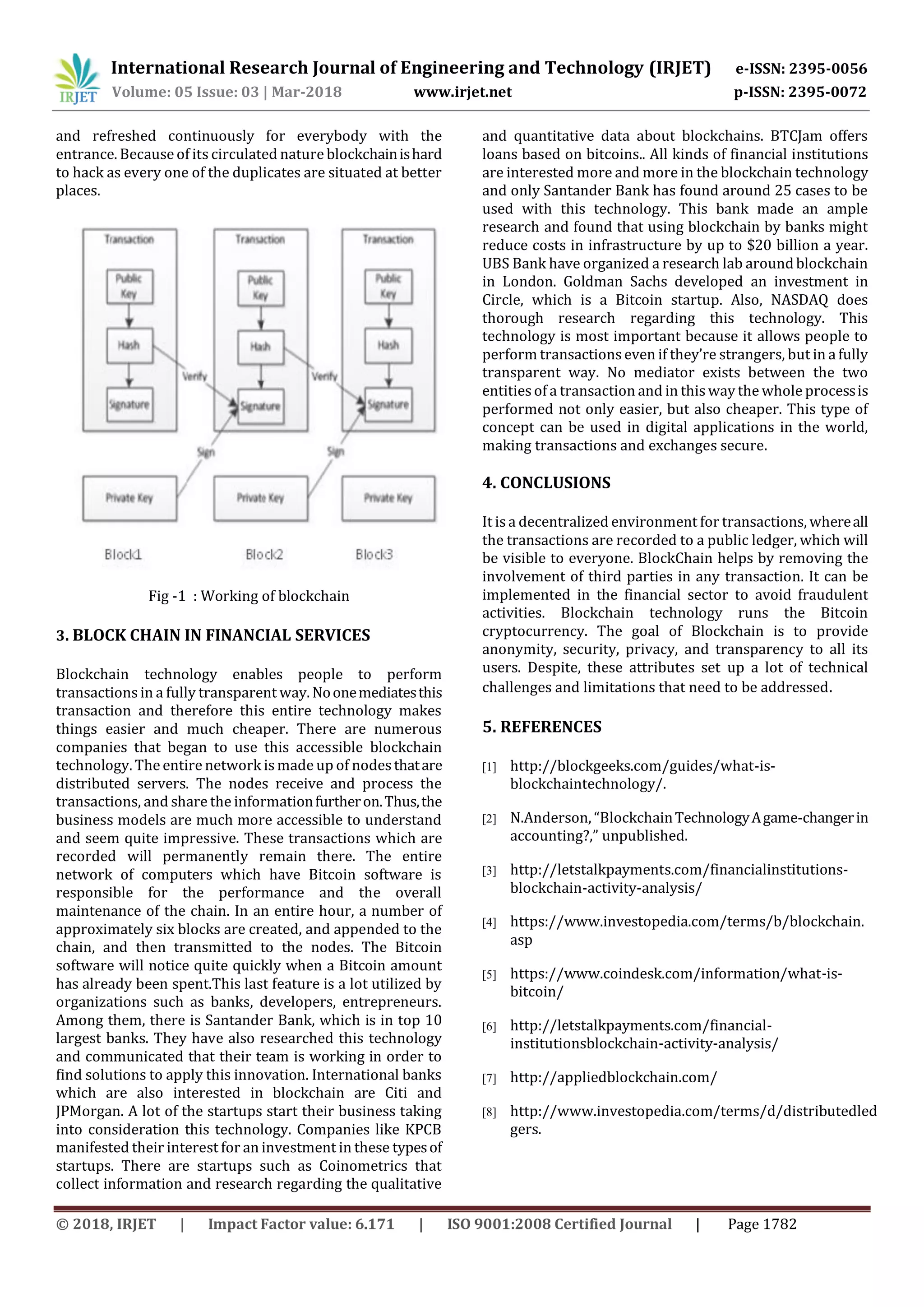 IRJET- Blockchain Technology | PDF