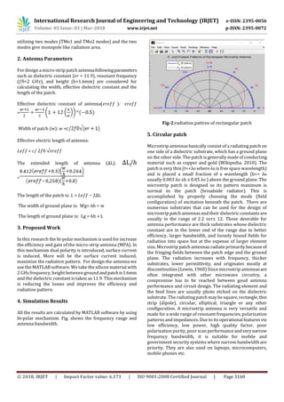 IRJET- Design of Microstrip Patch Antenna for Smart Antenna ...