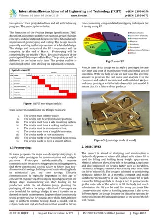IRJET- Final Modeling and Prototype & Analysis of Hydraulic Scissor ...