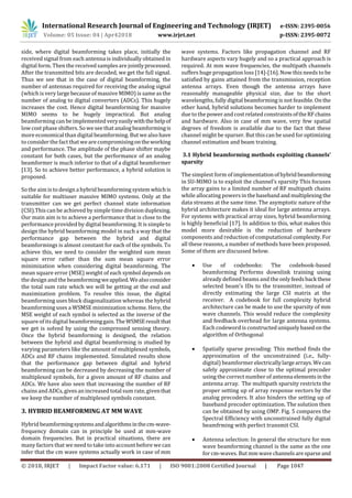 IRJET- Hybrid Beamforming Based mmWave for Future Generation ...