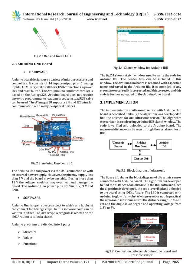 IRJET- Obstacle Detection using Ultrasonic Sensor in MAV (Micro Air ...