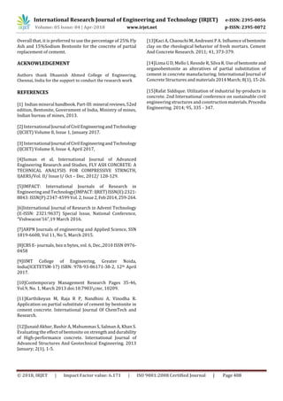 IRJET- Eco-Friendly Concrete by Partial Replacement of Cement with ...
