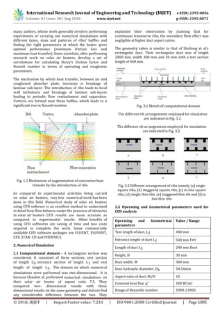 IRJET- Thermal Analysis on Solar Air Heater Duct | PDF