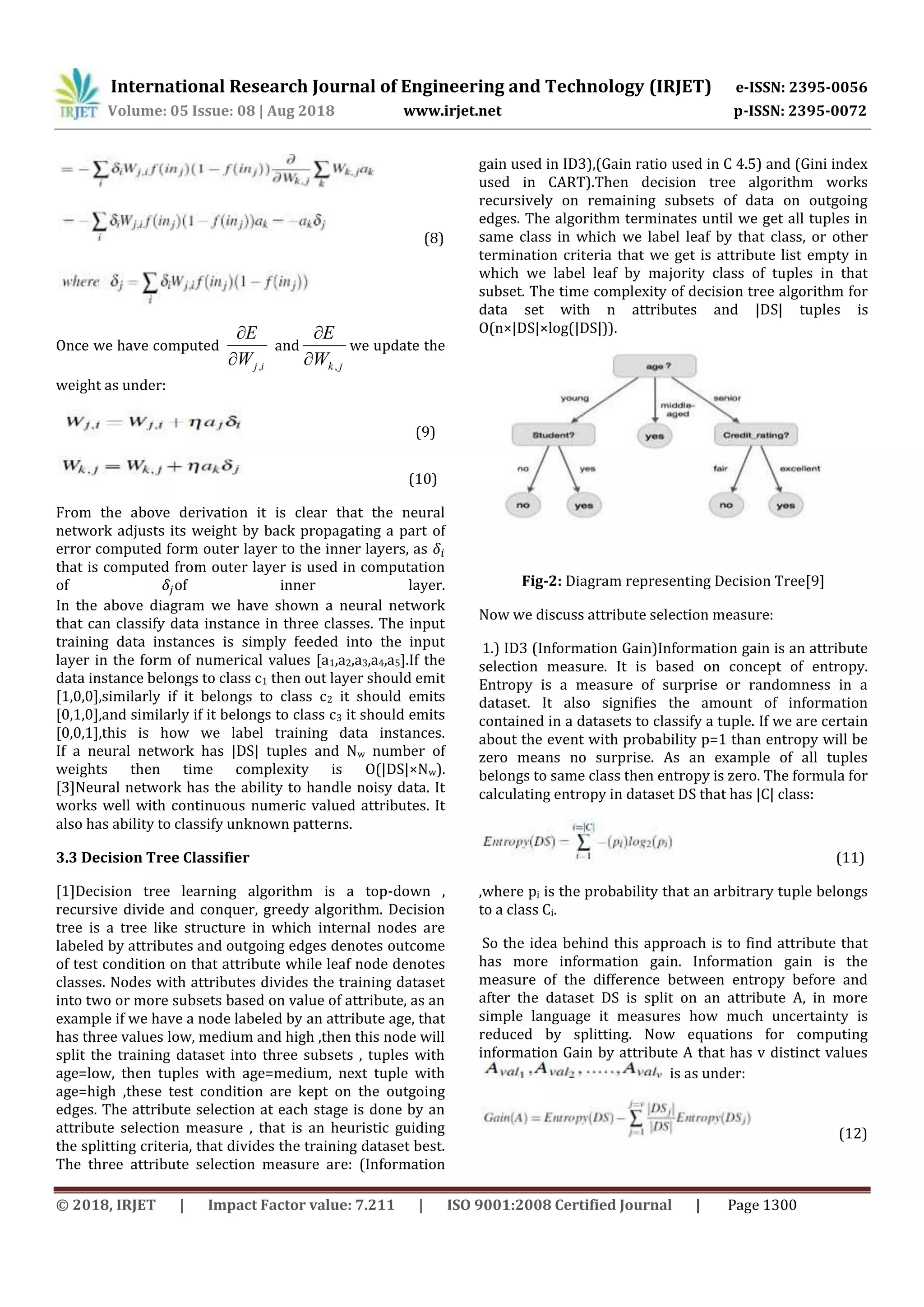IRJET Study And Evaluation Of Classification Algorithms In Data Mining Irjet study and evaluation of classification algorithms in data mining