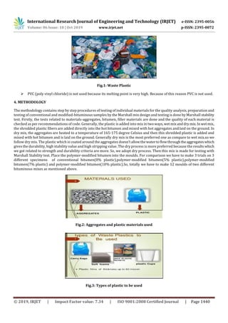 IRJET-  	  Utilization of Waste Plastic in Flexible Pavements