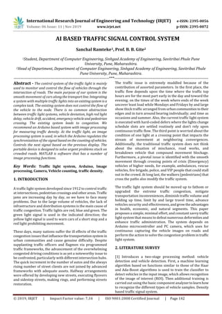 IRJET- AI Based Traffic Signal Control System | PDF
