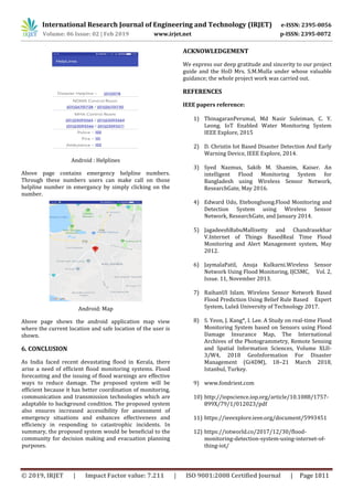 IRJET- A Real Time Solution to Flood Monitoring System using IoT and ...