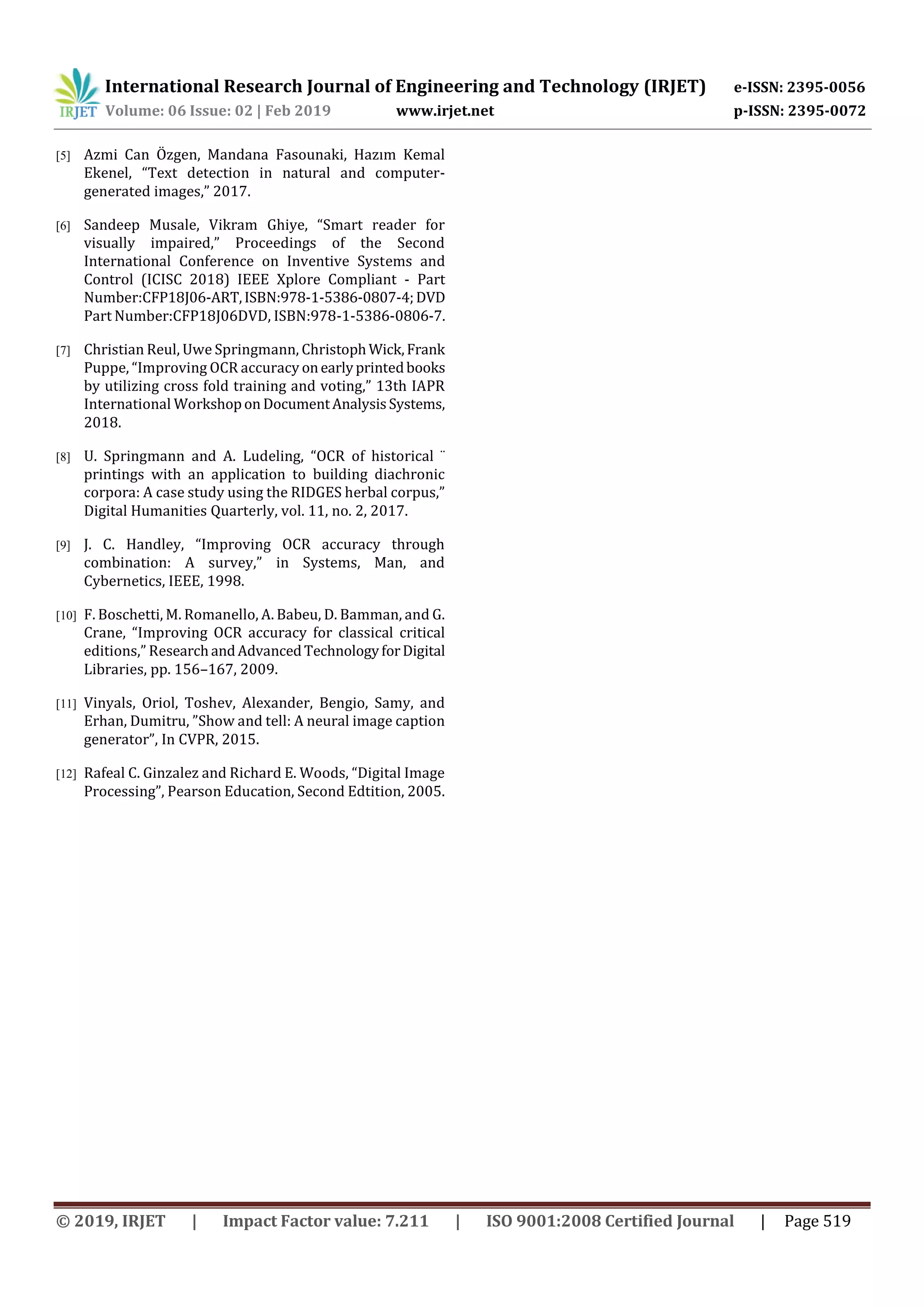 IRJET Image To Text Conversion Using Tesseract PDF Irjet image to text conversion using tesseract pdf