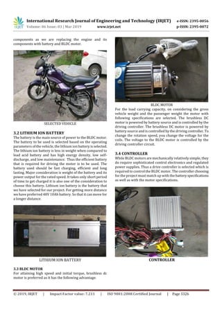 IRJET Conversion of IC Engine Vehicle to Electric Vehicle PDF