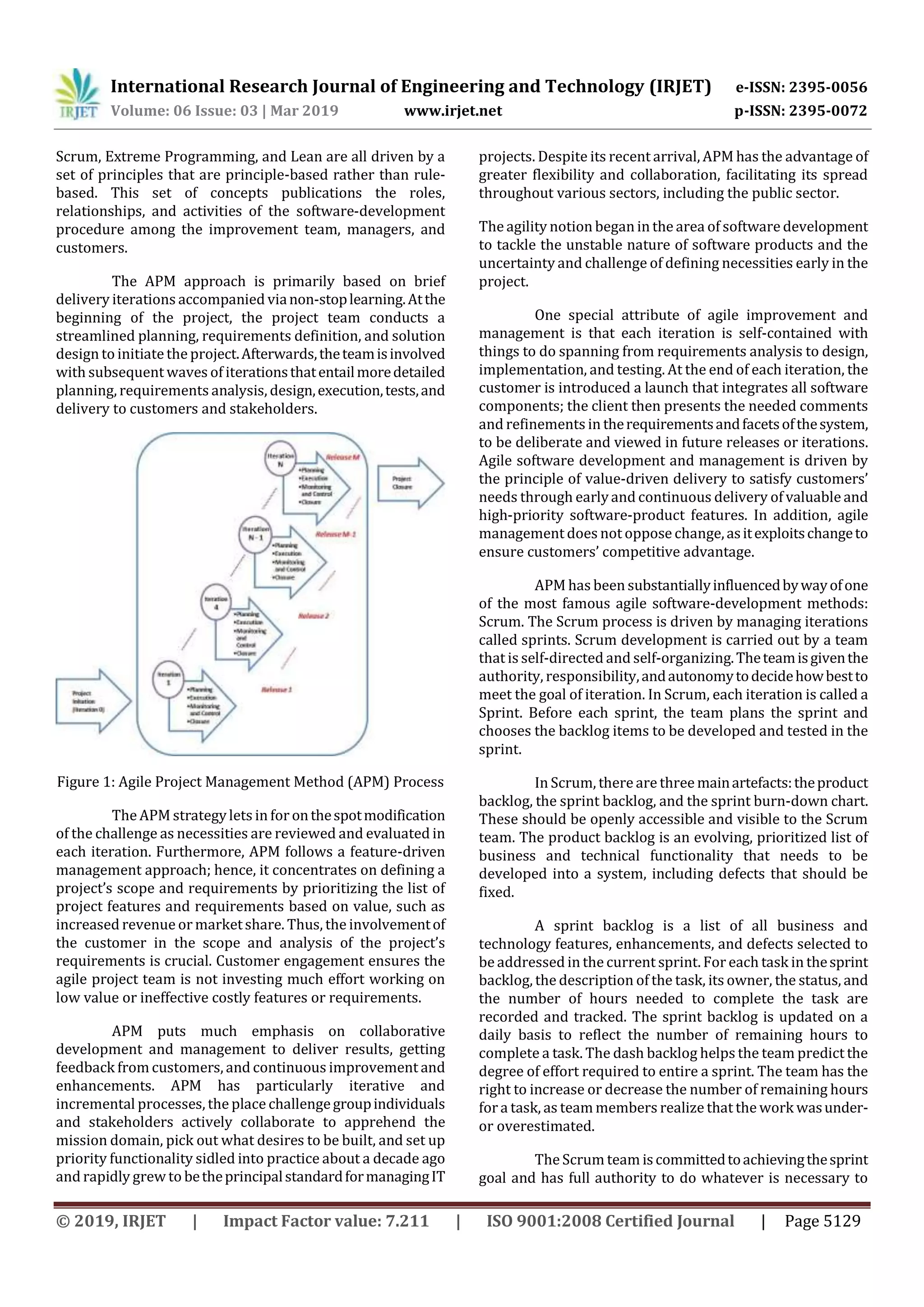 IRJET- Agile Management in Construction Industry | PDF