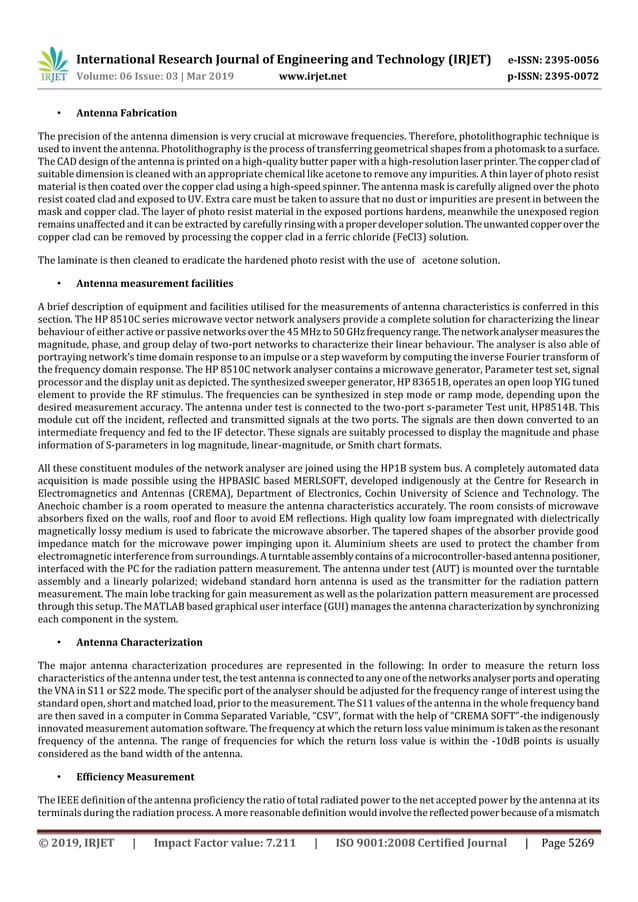 IRJET- Design and Implementation of V - Shaped HF Antenna | PDF